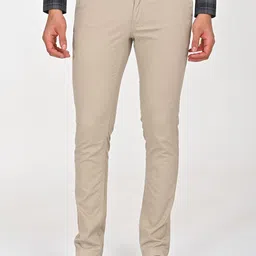 Indian Terrain Men Printed Brooklyn Slim Fit Chinos-image-25