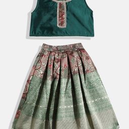 Aarika Girls Ready to Wear Lehenga & Choli With Sequinned Detail-51