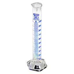 Glassco GC-138.522.04A Measuring Cylinder with Hexagonal Base Class B 100 ml (Pack of 2 Pcs)-9