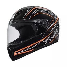 Studds NINJA ELITE SUPER D5 DECOR Black (560 mm) Small Full Face Flip-Up Helmet, D5 BLACK N10-picture-12