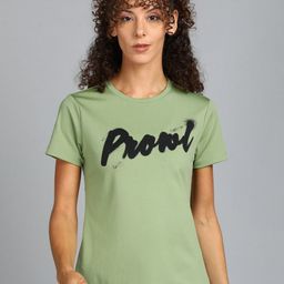 PROWL by Tiger Shroff Women Typography Printed Pockets Slim Fit T-shirt-image-17