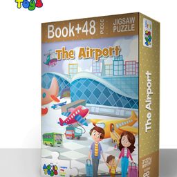 Advit Toys The Airport Theme Jigsaw Puzzle 48 Piece & Educational Fun Fact Book Inside (Color May Vary)-11