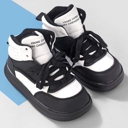 Oh! Pair  Lace up Casual Shoes -Black-image-17