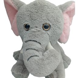NatkhatElephant Sitting Glitter Eyes-Light gray Animal-image-5