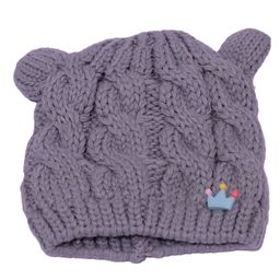 Tipy Tipy Tap Crown Embellished Cap With Mittens - Grey image 2