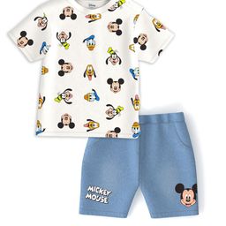 Nauti Nati Boys Mickey & Friends Printed Short Sleeves T-shirt With Shorts-picture-34