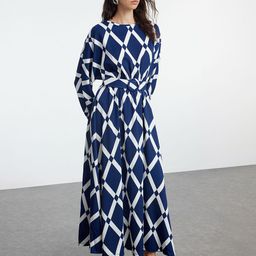 Trendyol Women Print Fit & Flare Maxi Dress-image-87