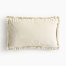 H&M Fringed Velvet Cushion Cover-47