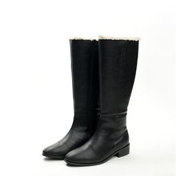 Theater Women Casual Block-Heeled Winter Boots-16