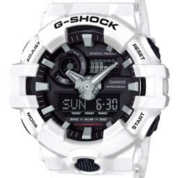 CASIO Men G-Shock GA-700-7ADR Black Analog-Digital Dial White Resin Strap Watch G742-image-60