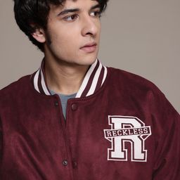 The Roadster Lifestyle Co. Bomber Jacket with Embroidered-21