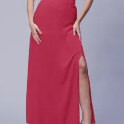 Moomaya Pink Maxi Skirt-picture-44
