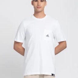 Adidas White Regular Fit Sports T-Shirt-image-92