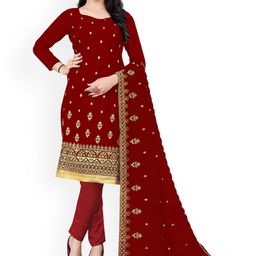 Maroosh Floral Embroidered Unstitched Dress Material-image-63