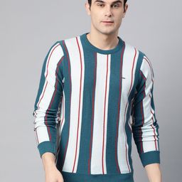 Pierre Carlo Men Striped Pullover-image-33