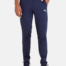 Puma Men Navy Blue Solid Regular Fit Training Pants-image-21