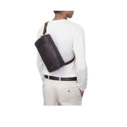 Hidesign Brown Solid Small Waist Pouch-image-56