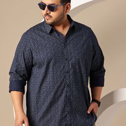 Sztori Plus Size Printed Pure Cotton Casual Shirt-image-96