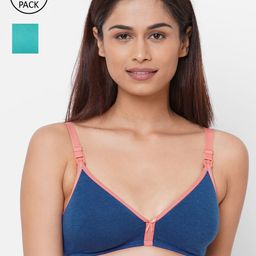 Inner Sense Blue & Sea Green Solid Non-Wired Non Padded Maternity Sustainable Bra IMB006A_6B-picture-40