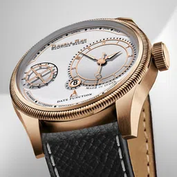 DOUBLERUN Men Skeleton Dial & Leather Straps Analogue Chronograph Watch H05N14016-image-5