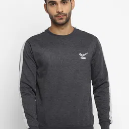 Yuuki Men Black Solid Sweatshirt-picture-5