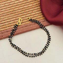 Anouk Gold-Plated Artificial Stones and Beads Mangalsutra-image-10
