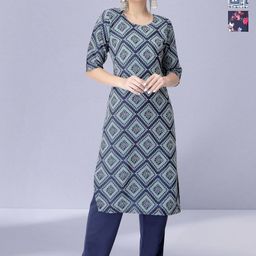 HERE&NOW Women Pack Of 3 Floral Printed Daily Straight Kurtas-image-87