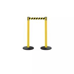 Tensator Black Yellow Plastic Retractable Barrier 2.3m Red White Tape, 875T-21-RB-picture-0