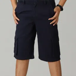 Kiddopanti Kids Navy Solid Shorts-picture-18