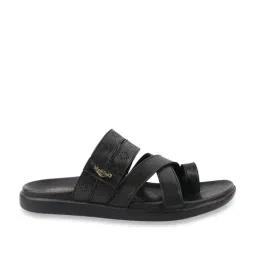 MediFeet Men's Capture Black Toe Ring Sandals-image-82