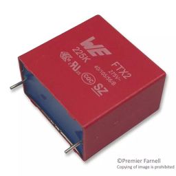 WURTH ELEKTRONIK Noise Suppression & Safety Capacitor, 2.2µf, 275Vac, 10%, Pp, 890324026034CS-image-92