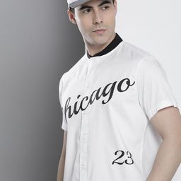 The Indian Garage Co Men White Typography Printed Casual Shirt-image-57