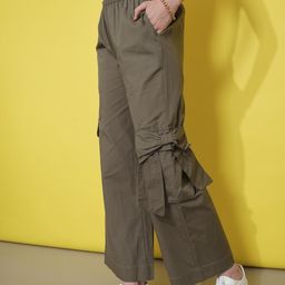 LIMEROAD Women Wide Leg Cotton Trousers-picture-22