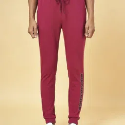 Ajile by Pantaloons Maroon Slim Fit Printed Joggers-image-84