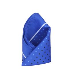 Alvaro Castagnino Blue Polka Dot Print Pocket Square-image-78