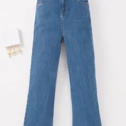 Edheads Kids Blue Cotton Wide Fit Jeans-picture-18