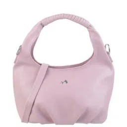 Metro Purple Synthetic Solid Hobo Handbag-image-18