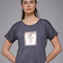 MKH Typography Printed Round Neck Dri-FIT Relaxed Fit T-shirt-picture-9
