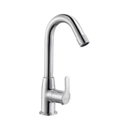 Parryware Swan Neck Pillar Cock Pruno Series Silver Stainless Steel Chrome Finish, T5803A1-image-21