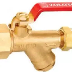 Zoloto 25 mm Bronze Ball Valve with Integral Strainer & Flare Nut-image-39