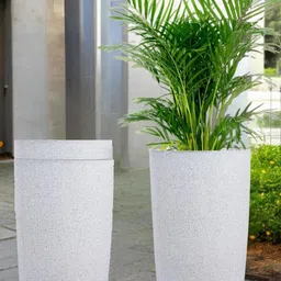 18 Inch Tower Pots with Saucer Tray Planter-55