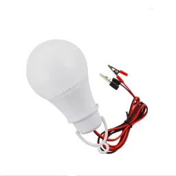 TECHDELIVERS 12 V Portable Led Bulb 9 W with inbuilt Heatsink Plate, Outdoor, Camp, 1117ZCT89W4-25