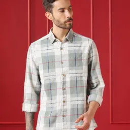 VALEN CLUB Men Checked Casual Shirt-picture-8