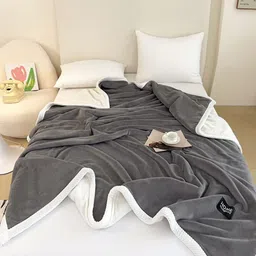 JC HOME Grey Mild Winter 600 GSM Single Bed Blanket-image-38