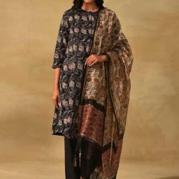 Folksong By W Beige Printed Dupatta-picture-9