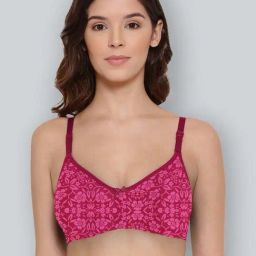 Lyra Magenta Cotton Printed T-Shirt Bra-picture-40