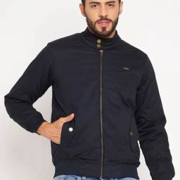 Duke Navy Blue Slim Fit Jacket-10