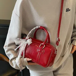 StyleCast x Revolte PU Swagger Tote Bag with Applique-14