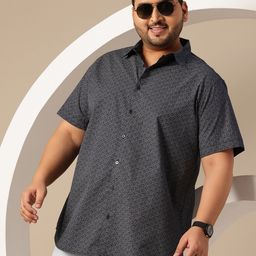Sztori Plus Size Printed Pure Cotton Shirt-image-60