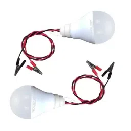 TECHDELIVERS Led Bulb 9 W 12 V DC White with inbuilt Heatsink Plate (Pack of 2), 1117ZCXX88I-42